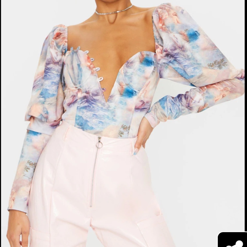 Renaissance Puff Sleeve Crop Top